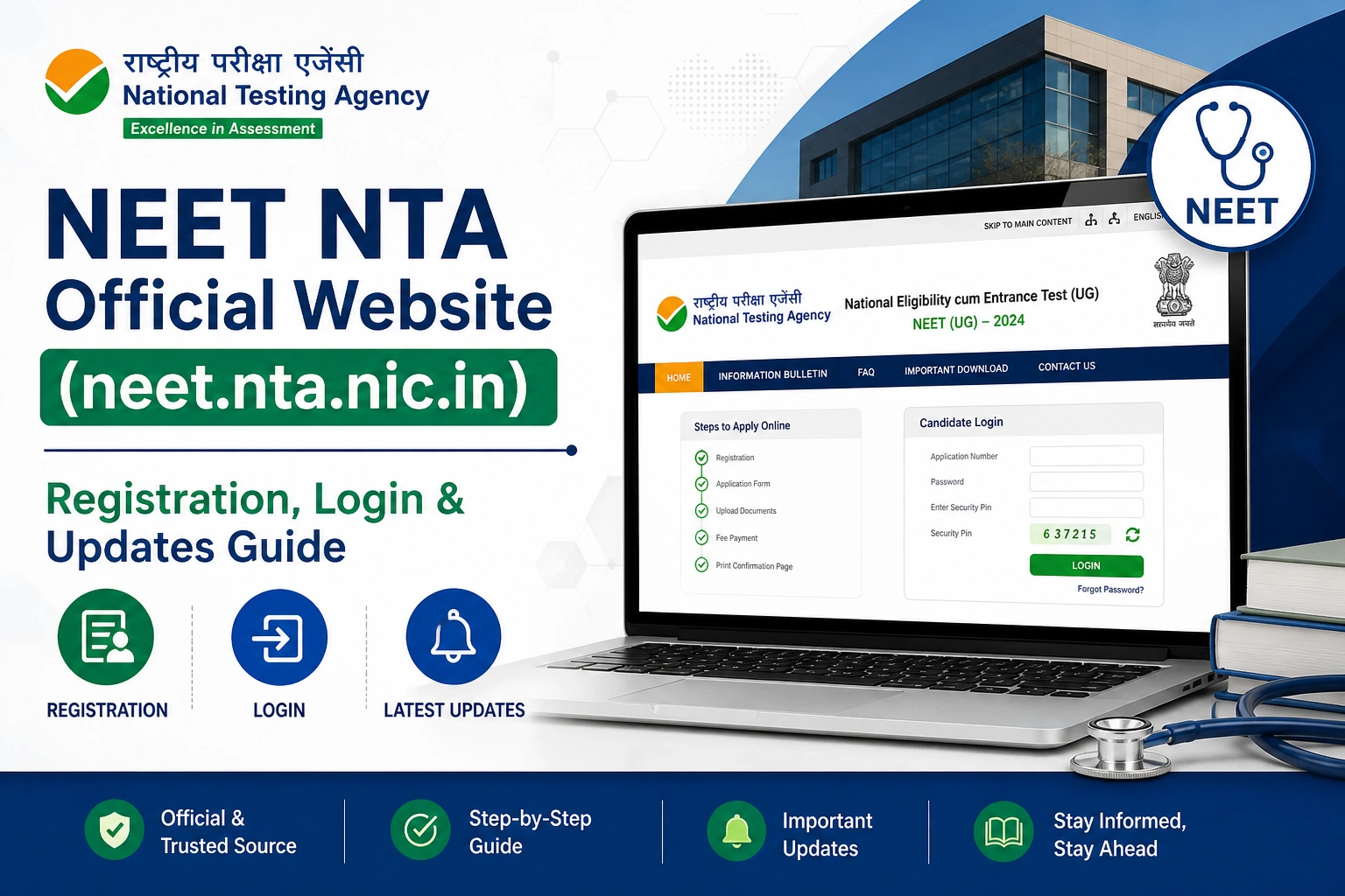 NEET NTA Official Website (neet. nta. nic. Registration, Login & Updates Guide)